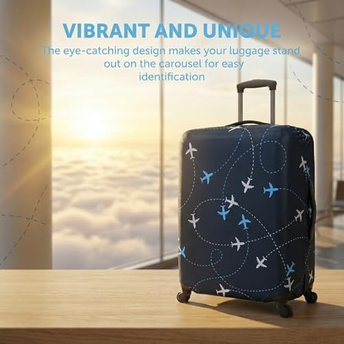 Suitcase Cover Luggage Protector, Elastic Washable Luggage Covers for Suitcases, Anti-Scratch Dustproof Trolley Case Protector Fits 18-21 Inch Luggage - Image 8