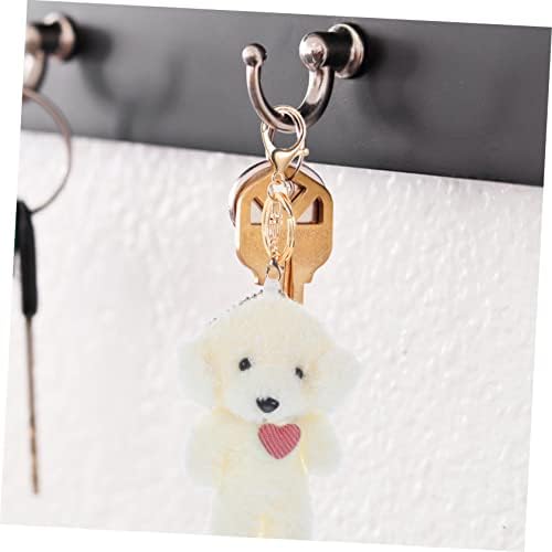 SUPVOX Puppy Keychain Set of 2 Plush Dog Keyrings Soft Toy Keyring Backpack Charms for Girls Fluffy Keychain for Bags Keys and Gifts for Dog Lovers - Image 7