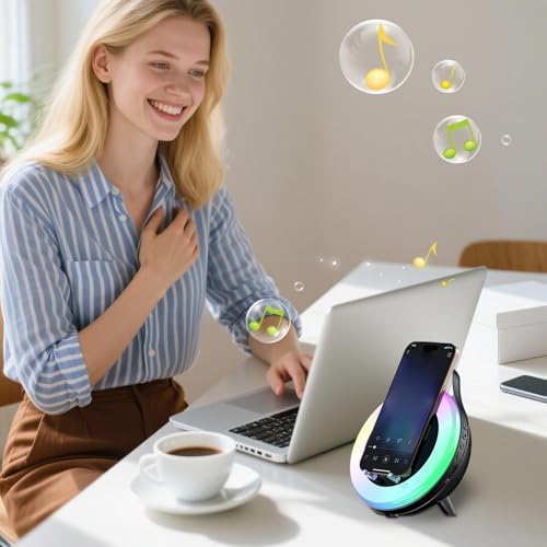 Portable Speaker | With RGB Light, Rechargeable, Hi-Fi Sound - Induction Speaker - Innovative Technology Gadget for Home, Office, RV, Travel, Camping, Picnic, Birthday - Image 2