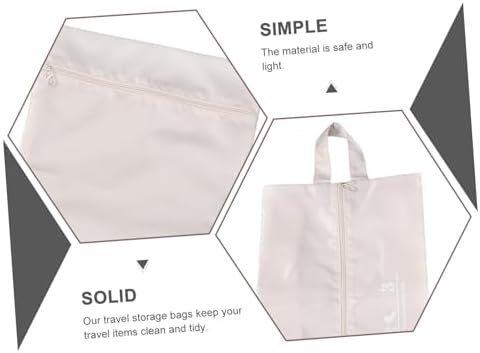 1 Set Travel Organizers Luggage Packing Cubes Versatile Suitcase Storage Bags for Clothes Shoes Accessories Durable Travel Essentials Set Beige - Image 5