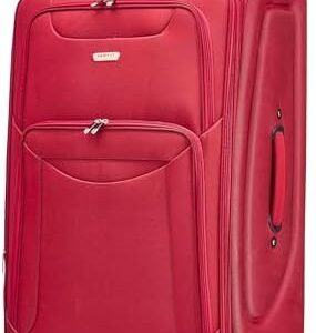 FLYMAX 29" Large Super Lightweight 4 Wheel Suitcase Luggage Expandable with Wheels Red
