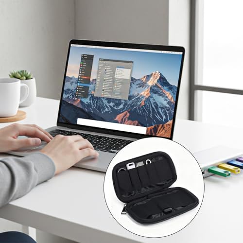 Ouligay Flash Drive Case 10 Slots USB Storage Case Portable Thumb Drive Caes USB Holder Storage Bag for Thumb Drives,Electronic Accessories Bag for Home Office Business, Protect and Store Small Items - Image 6