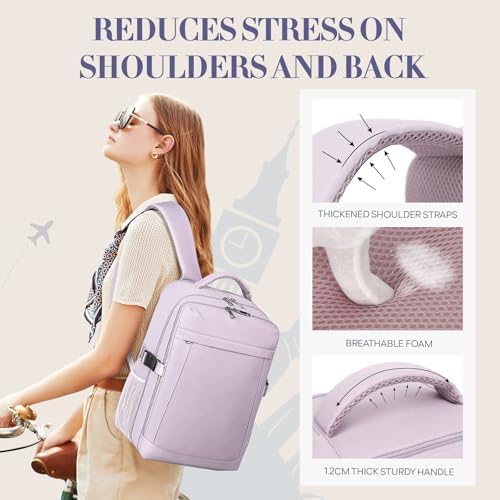 Yankony for Ryanair Cabin Bags 40x30x20, Underseat Travel Backpack Cabin Size Carry on Hand Luggage Bag for Airplanes, Multiple Pockets Comfort Rucksack for Men and Women - Image 5