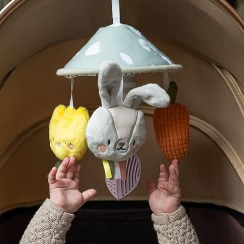 Taf Toys Urban Garden Pram Mobile with Soothing Sounds. Baby Travel Mobile with Soft Sensory Hanging Toys and a Chime Bell. Easy to Attach to Car Seat or Push Chair. Suitable from 0 months + - Image 3
