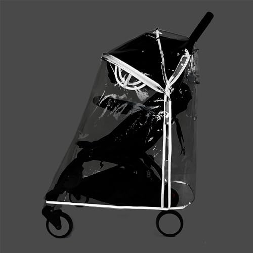 HighEnd Thicking EVA RainCover for Compact Foldable Stroller,Fit BBZYOYO Perfectly,Weather Shield with Waterproof Zipper Opening,Reflective Safety Edging & Full Coverage Design,Ideal for Urban Travel. - Image 5