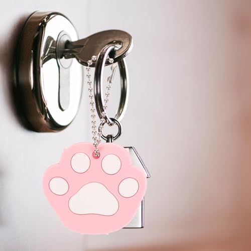 4Pcs Cat Claw Key Covers Cute Silicone Key Caps for House Keys Protector Accessories Identifiers Caps for Keychain Backpack Handbag Women Girls - Image 3