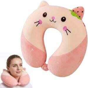 30cm Kids Travel Pillow, Comfort U-Shape Kids Neck Travel Pillow, Portable Child Neck Pillow for Airplane, Car, Train, Camping, Home & Office Use