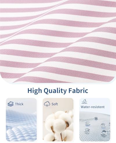 Narwey 7 Set Packing Cubes for Suitcases and Backpack, Travel Packing Cubes Suitcase Organiser Bags for Carry on Hand Luggage Hospital Bag Organiser Pouches for Travel Essentials (Stripe Multicolored) - Image 5