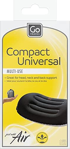 Go Travel Compact Neck Pillow - Head & Back Support for Flights | Cushioned head, neck and back support for long flights, coaches, cars and train journeys - Universal, Black. Ref 257.101. - Image 8
