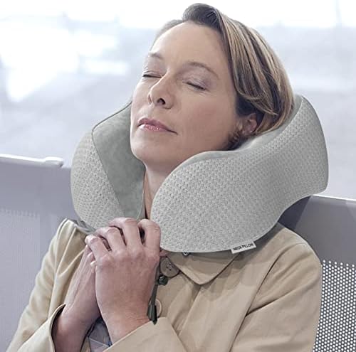 Travel Pillow Neck Pillow for Travel Airplane Memory Foam Flight Pillow for Cars, Trains, Home, Offices - Image 5