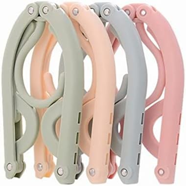 8pcs Folding Clothes Hangers, LOMYLM 4 Colors Travel Hangers Foldable Portable Plastic Clothes Coats Hangers Home Hotel Camping Holiday Travel Accessories Cruise Essentials (Green/Blue/Pink/Beige) - Image 7