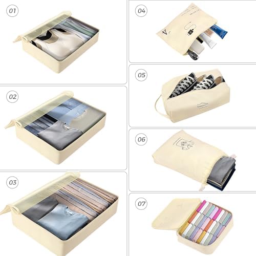Packing Cubes, Packing Cubes for Suitcases, Travel Cubes, Travel Organiser, Suitcase Organiser Bags - Image 5