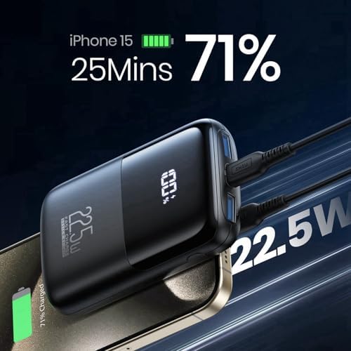 INIU Power Bank, Ultra Compact 10000mAh 22.5W Fast Charging Portable Charger, Flight-Safe Travel USB C External Phone Battery Pack with LED Display & Stand for Xiaomi iPhone 17 Samsung S26 Google etc - Image 9