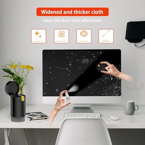 20-in-1 Laptop Screen Keyboard Cleaning kit, Cell Phone Cleaning kit, Air-pod Cleaning kit, Electronics Cleaning kit for Mobile Phones, Tablets, Computers, Computer Monitors, TV Camera Lenses (black) - Image 7