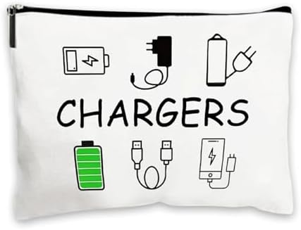 Charger Bag for Travels, Cable Bag Travel Accessories, Travel Gifts for Women and Men, Make Up Bags for Men Women Wash Bag Pouch with Zipper for Friends Daughter Son