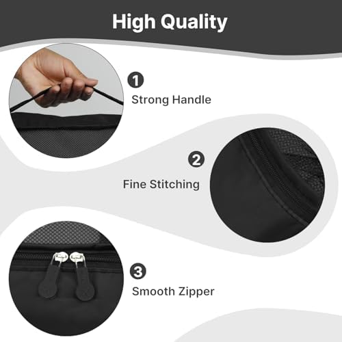 Large Packing Cubes, 5 PCS Travel Essentials include 4 Same Size Packing Cubes for Suitcases and 1 PCS 20L Ryanair Cabin Bag 40x20x25 - Image 5