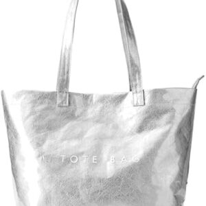 KALIDI Large Beach Bag for Women,Waterproof Tote Bag with Zipper Clear PVC Handbag for Travel Work Dating Shopping
