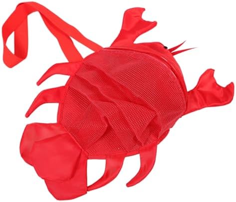 SHERCHPRY Boy Girl's Beach Mesh Bag Small Tote for Shell Collecting Beach Vacation Essentials for Boys and Girls Net Bag for Swimming Accessories