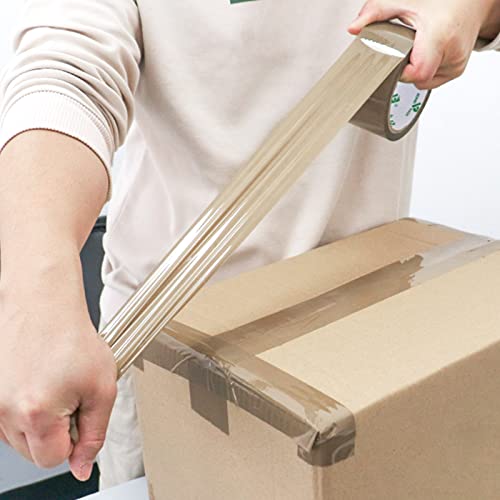 BOMEI PACK 3 Rolls No Bubble Brown Secure Sticky Packing Tape with 1 Dispenser,Heavy Duty Sealing Tape for Moving Boxes Sealing,48mic x 48mm x 66m - Image 4