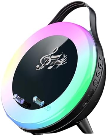 Portable Speaker | With RGB Light, Rechargeable, Hi-Fi Sound - Induction Speaker - Innovative Technology Gadget for Home, Office, RV, Travel, Camping, Picnic, Birthday