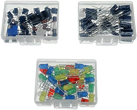BOJACK 37 Values 480 Pcs Electronics Component Fun Kit with Power Supply Module, Jumper Wire,Precision Potentiometer,830 tie-Points Breadboard Compatible with STM32,Raspberry Pi,Arduino - Image 4