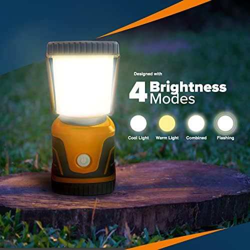 Wyldness LED Camping Lantern β 1500 lm Camping Light Lamp, Up to 40 Hours Battery (D Size), Perfect Emergency Survival Kit Gear, Tough, Sturdy, Suited for Night Time Trips, Hiking, Camp - Orange - Image 3