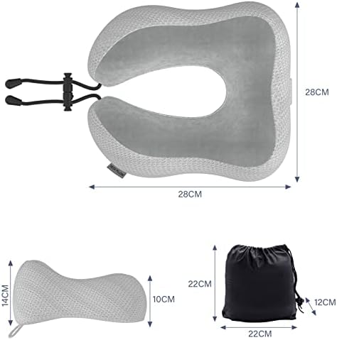 Travel Pillow Neck Pillow for Travel Airplane Memory Foam Flight Pillow for Cars, Trains, Home, Offices - Image 7