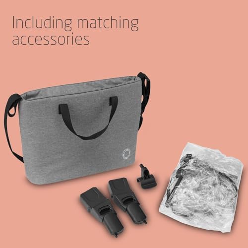 Maxi-Cosi Zelia S Trio 3-in-1 Prams Travel System, 0 - 4 Years, Up to 22 kg, Foldable, Compact and Reclining Baby Pushchair, with CabrioFix S i-Size Baby Car Seat, Accessories, Nursery Bag, Grey - Image 6