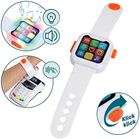 Theo Klein 7276 PoS Terminal and Smart Watch | Interactive toy with light, sound, and contactless payment function | Toy for children aged 3 and up - Image 2