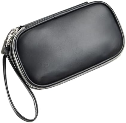 Practical PU Travel Electronics Organizers Double Layer Storage Pouches for Chargers Cables PU Technology Gadget Storage Case - Image 4