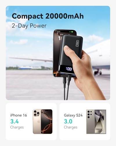 INIU Power Bank, 20000mAh Fast Charging Portable Charger, 22.5W Powerbank with USB Type C Input & Output, Battery Pack PD3.0 QC4.0 for iPhone 17 16 15 14 13 Pro Max Mini Plus Samsung S24 S23 iPad etc - Image 2