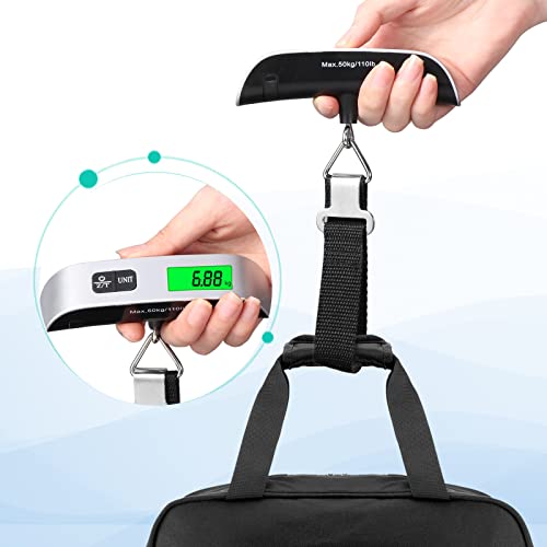 Blendura Digital Luggage Scale, Portable Luggage Weight Scale, Hanging Suitcase Weigher for Travel, Suitcase Scale with Temperature Measurement Function 110 lb/ 50KG Capacity - Image 6