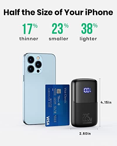 INIU Power Bank, Ultra Compact 10000mAh 22.5W Fast Charging Portable Charger, Flight-Safe Travel USB C External Phone Battery Pack with LED Display & Stand for Xiaomi iPhone 17 Samsung S26 Google etc - Image 3
