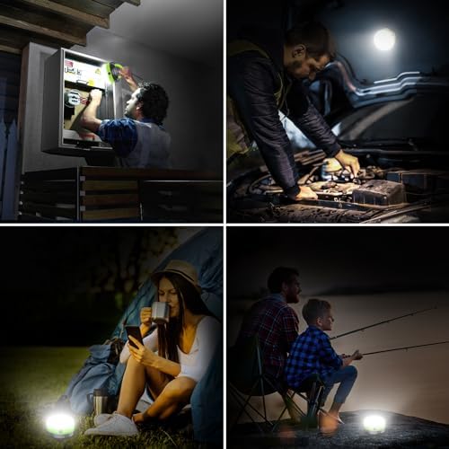 Blukar Camping Lights, Camping Lantern Outdoor Lamp with Magnetic Base | Tent Light Battery Powered,Water Resistant 3 Modes, Portable Hanging Tent Accessories for Emergency(3 AA Batteries Included) - Image 6