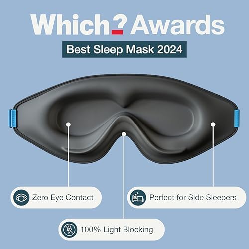 MyHalos® 100% Blackout Sleep Masks for Women & Men - Zero Eye Pressure Eye Mask for Sleeping -Our Halo Sleep Mask Includes a Storage Pouch- Black Eye Mask for Travel or Blindfold - Image 5