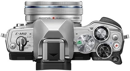 Olympus OM-D E-M10 Mark IV Micro Four Thirds System Camera Kit, 20 MP sensor, electronic viewfinder, 4K video, powerful AF, Wi-Fi, silver incl. M.Zuiko Digital ED 14‑42mm F3.5‑5.6 EZ Pancake silver - Image 2