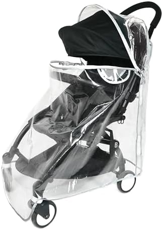 HighEnd Thicking EVA RainCover for Compact Foldable Stroller,Fit BBZYOYO Perfectly,Weather Shield with Waterproof Zipper Opening,Reflective Safety Edging & Full Coverage Design,Ideal for Urban Travel. - Image 3