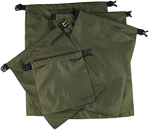 KAHEIGN 5Pcs Waterproof Dry Bags, 1.5L /2.5L /3.5L /4.5L /6L Lightweight Dry Sacks Portable Dry Bag for Outdoor Hiking Fishing Camping Use (Green) - Image 3