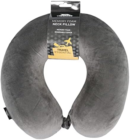 Trespass Travel Pillow Memory Foam Neck Support Cushion For Camping Cars & Plane - Image 2