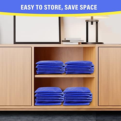 85L Large Bags for Moving House - 6 Pack, Packing Bags for Moving House Essentials with Zips, Waterproof Storage Bags for Home Solid&Reusable (Blue) - Image 8