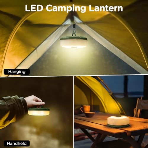 OGERY Camping String Lights, 4 in 1 Quick Storage 32.8FT Rechargeable Tent Lights String with 8 Lighting Modes, Hanging Waterproof Portable LED Lamp for Outdoor Patio Awning Garden Camping Essentials - Image 6