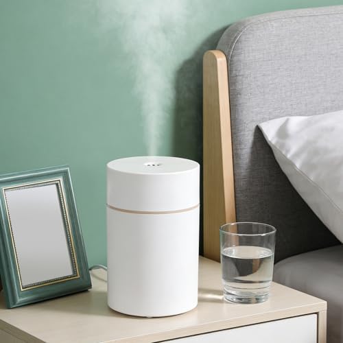 Qcwwy Portable Humidifier, 300ml USB Cool Mist Air Humidifiers Desktop Essential Oil Diffuser Device Compact Mini Ultrasonic Technology Gadget for Baby Bedroom Plants Office Travel - Image 7