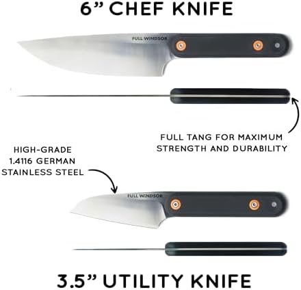 FULL WINDSOR - MagKnives Magnetic Camping Chopping Board and Knife Set - Portable Camping Kitchen Prep Kit with 2 Wood Cutting Boards, 6" Chef Knife, 3.5" Utility Knife, Carry Bag for Outdoor Cooking - Image 7