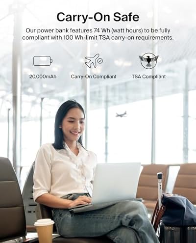 Belkin USB C Portable Charger 20000mAh, 20K Power Bank with USB Type C Input Output Port and 2 USB A Ports with Included USB C to A Cable for iPhone, Galaxy, Pixel, iPad, AirPods and More – Rose Gold | 20K Portable Charger, Charge Up to 3 Devices (1 x USB-C, 2 x USB-A Ports), 15W, LED Indicator, Made with Recycled Plastic - Image 8