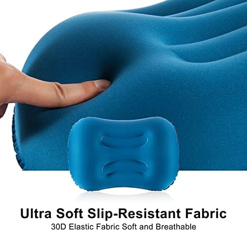 Eono Ultralight Inflatable Camping Pillows for Adults, Compressible Compact Travel Inflatable Pillow, Comfortable Ergonomic Blow Up Air Pillow for Camping, Hiking, Beach, Fishing - Image 4