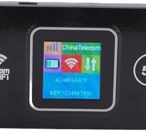 Annadue Portable 4G 5G LTE Mobile Hotspot Router, 300Mbps WiFi Device with Sim Card Slot, Up to 12 Devices, Pocket Hotspot for Travel, Plug and Play