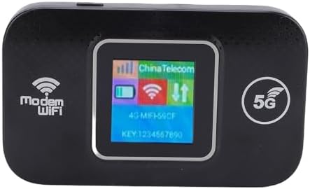 Annadue Portable 4G 5G LTE Mobile Hotspot Router, 300Mbps WiFi Device with Sim Card Slot, Up to 12 Devices, Pocket Hotspot for Travel, Plug and Play
