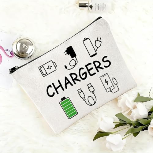 Charger Bag, Travel Charger Cable Storage Bag, Portable Charging Cable Pouch, for Charging Accessories, Cosmetics and Medicine Storage - Image 5