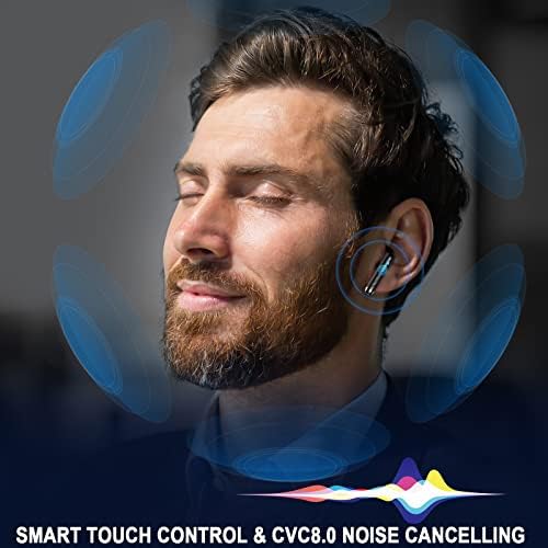 Wireless Earbuds, Bluetooth 5.4 Headphones in Ear with 4 ENC Noise Cancelling Mic, Bluetooth Earbuds 40H Playtime, Ear Buds HiFi Stereo Deep Bass Wireless Earphones, IP7 Waterproof, USB-C Fast Charge - Image 5