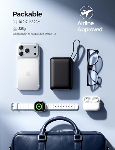 Power Bank, 26800mAh Portable Charger Battery Pack, External Battery with 2 Port & 2 Cables, Fast Charging Powerbank Compatible for iPhone 16 15 14 13 12, Android Phone and More - Image 7